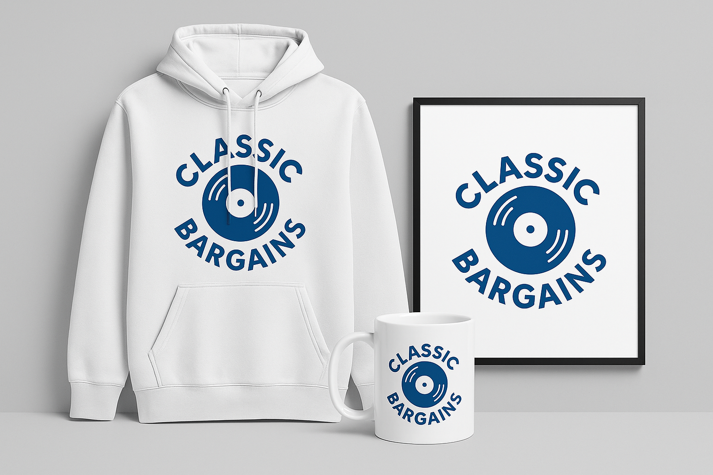 Classic Bargain™ Hoodie + Mug + Poster Bundle