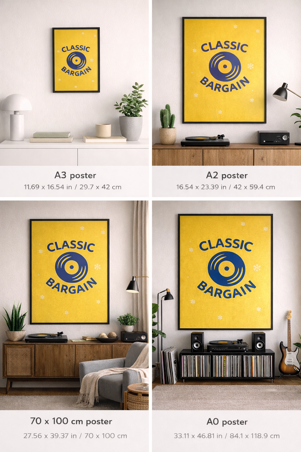 Classic Bargain™ Premium Art Poster (Multiple Sizes) - Matte Art Print