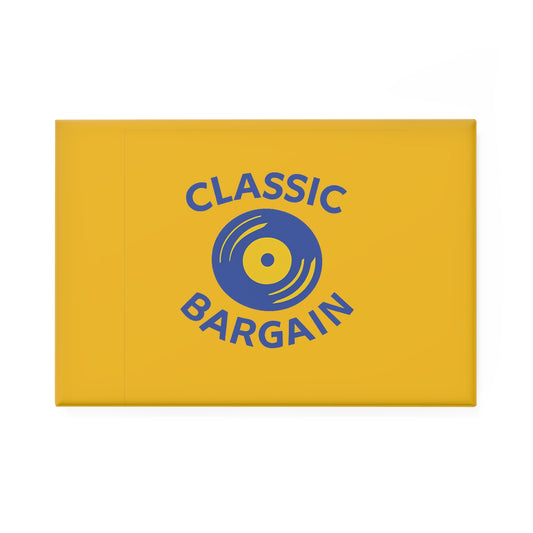 Classic Bargain™ Logo Fridge Magnet — Record Store Style