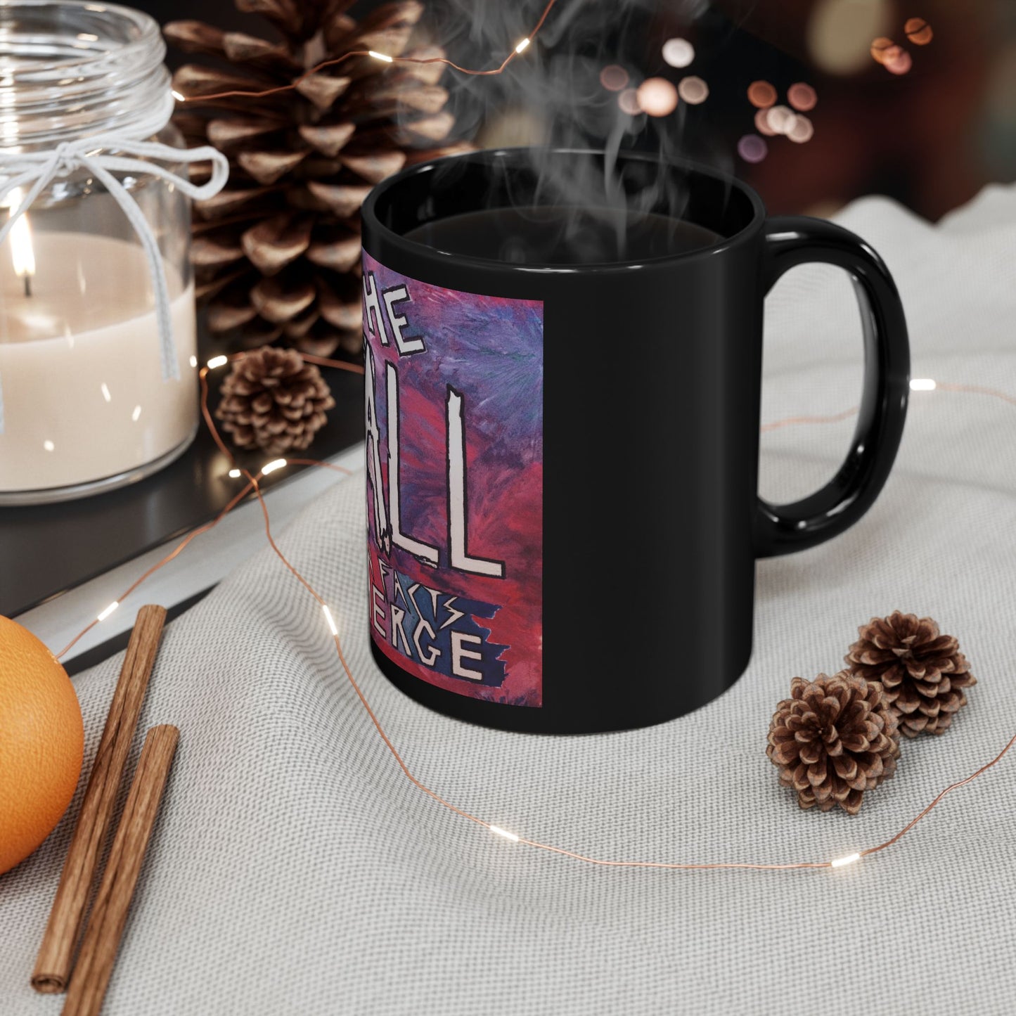 The Fall 'New Facts Emerge' Black Ceramic Mug — Music Band Artwork Coffee Cup