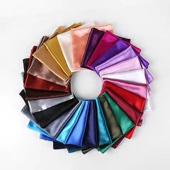 Solid Color Silk Neckerchief Scarf