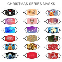 1 Piece Christmas Series Masks