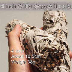 White Sage Incense Sticks Bundle And Candle