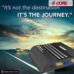 5Core Dual Channel Car Amplifier 1800W Combined Peak Power Sub Woofer Speaker Receiver w RCA Port