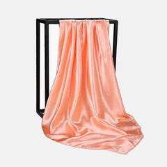 Solid Color Silk Neckerchief Scarf