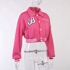 Embroidered Varsity Jacket: "B"