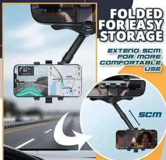 360 Rear View Mirror Phone Holder