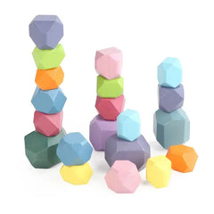 Wooden Stacking Stones Sensory Toy