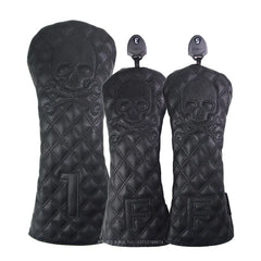 Black PU Leather Golf Club Headcovers