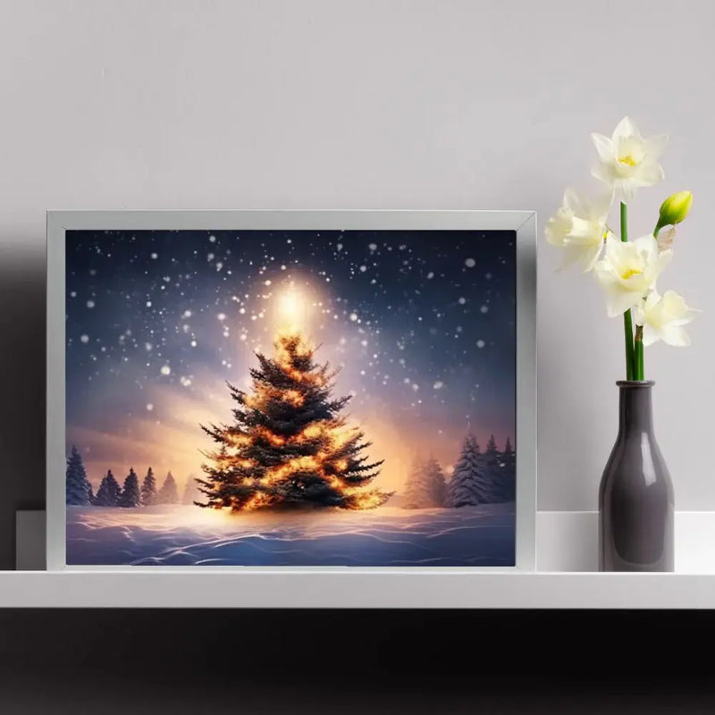 Christmas Tree Lights Decoration LED Rechargeable Lamp Painting