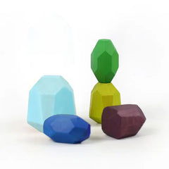 Wooden Stacking Stones Sensory Toy