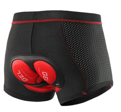 Men's Breathable Cycling Shorts with Shock-Absorbing Gel Padding