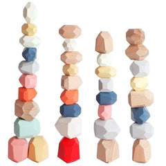 Wooden Stacking Stones Sensory Toy