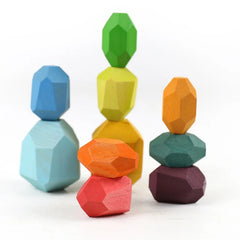 Wooden Stacking Stones Sensory Toy