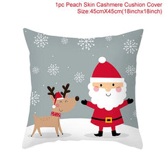 Cartoon Christmas Pillow Cover