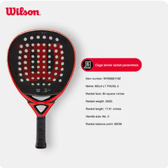 2024 WILSON Pro Carbon Fiber Tennis & Padel Racket with Flexible Foam Core