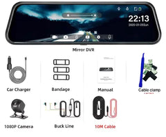 Smart Mirror Touchscreen Dashcam