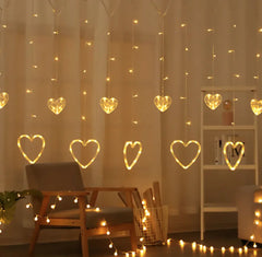 Christmas LED Love Curtain Lights