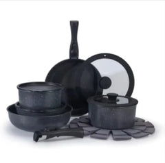 15-Piece Non-Stick Medical Stone Pan Set